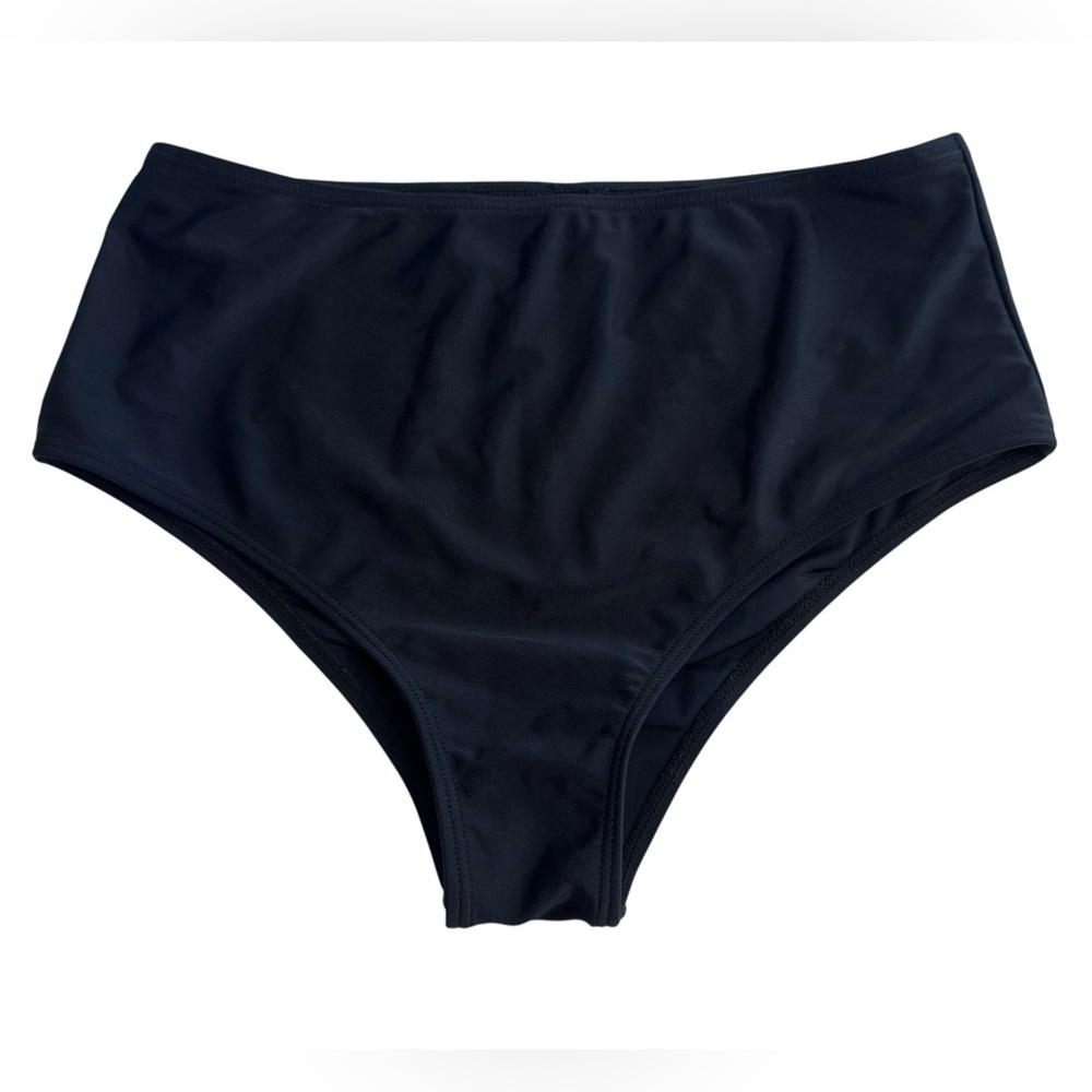 Women’s NWOT black high waist bikini bottom size S